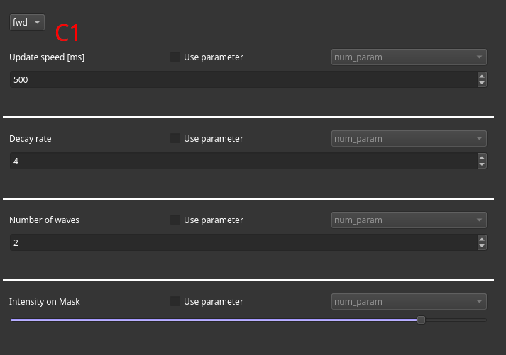 Image displays the controls to modify variants of a selected layer Variants of Layers