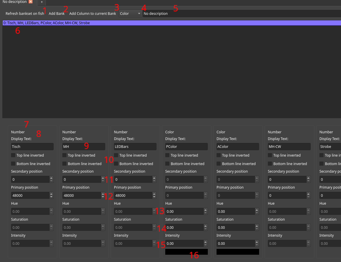 Bank Set Editor View